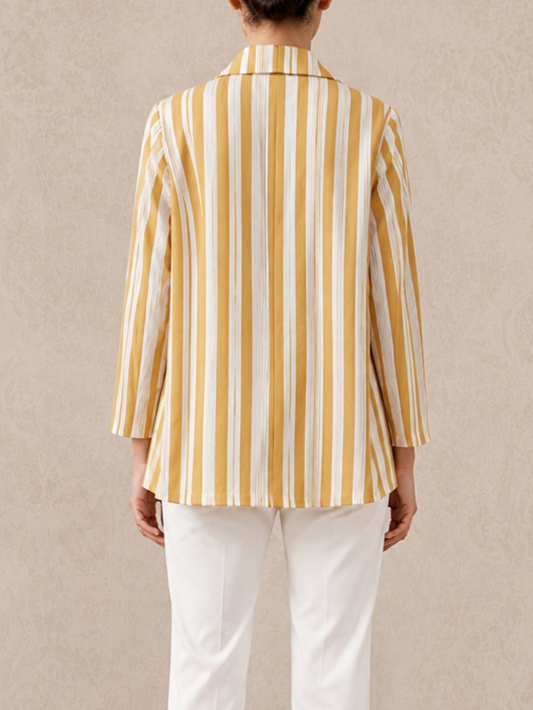 کت لینن راه راه